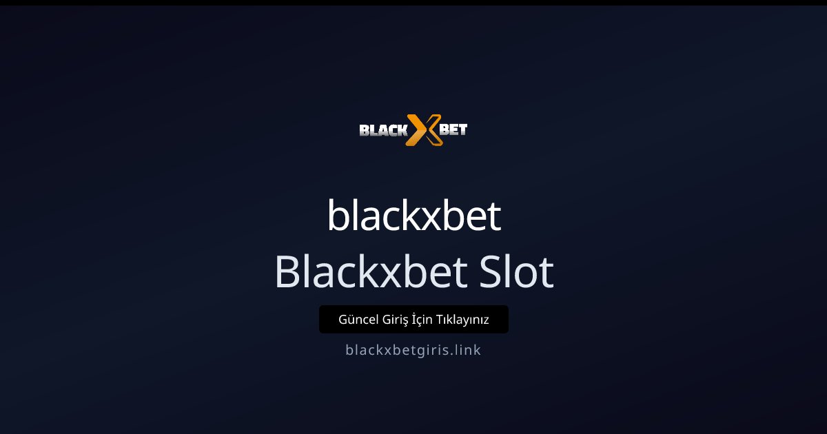 blackxbet Blackxbet Slot